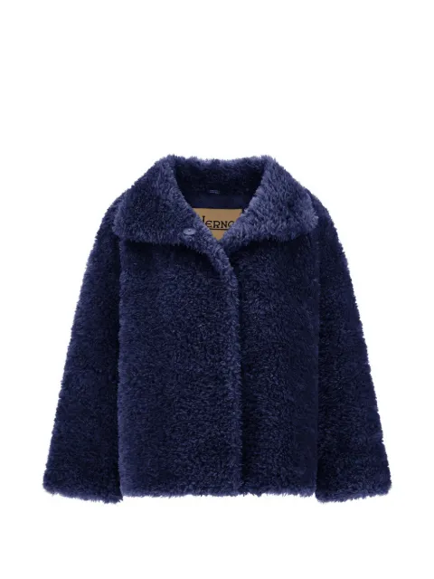 Herno curly-effect faux-fur jacket