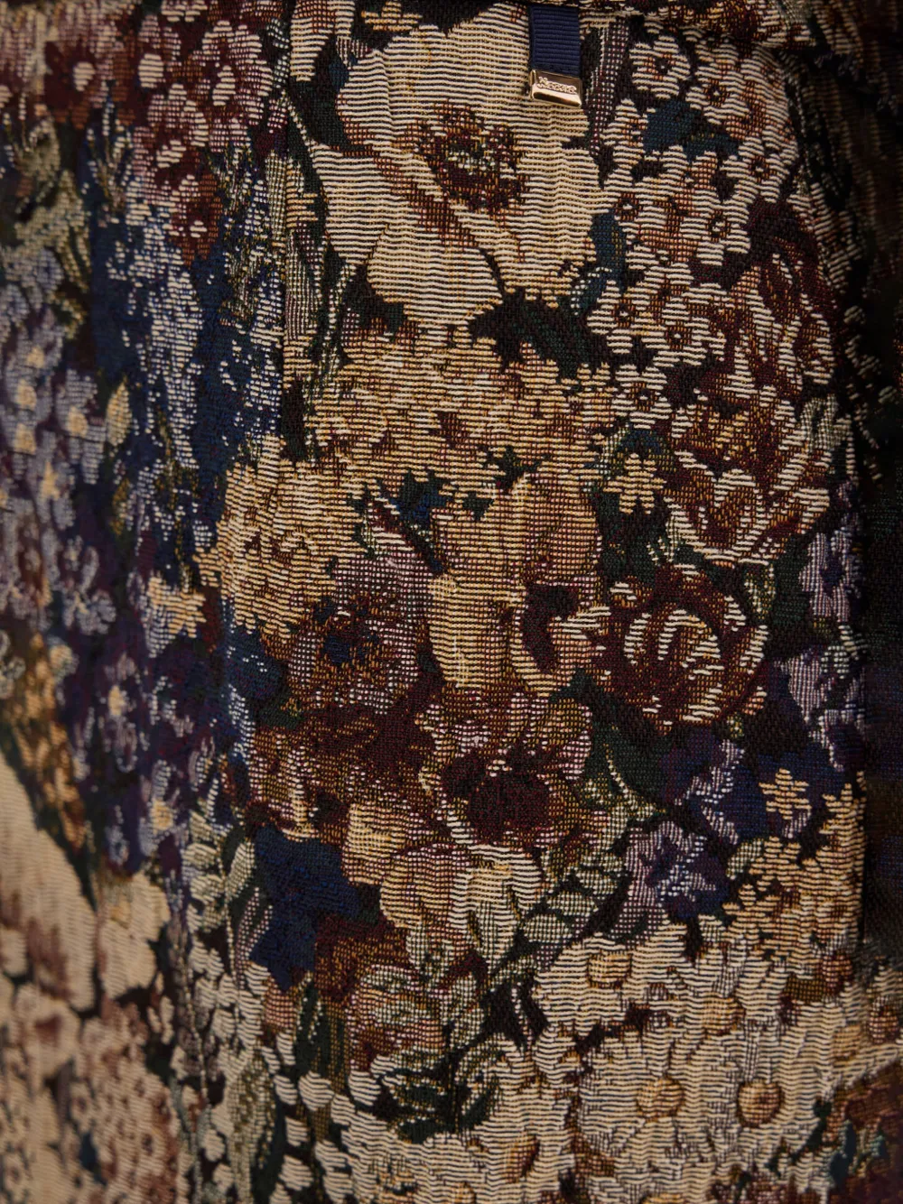 Herno Rok met bloemenjacquard Beige