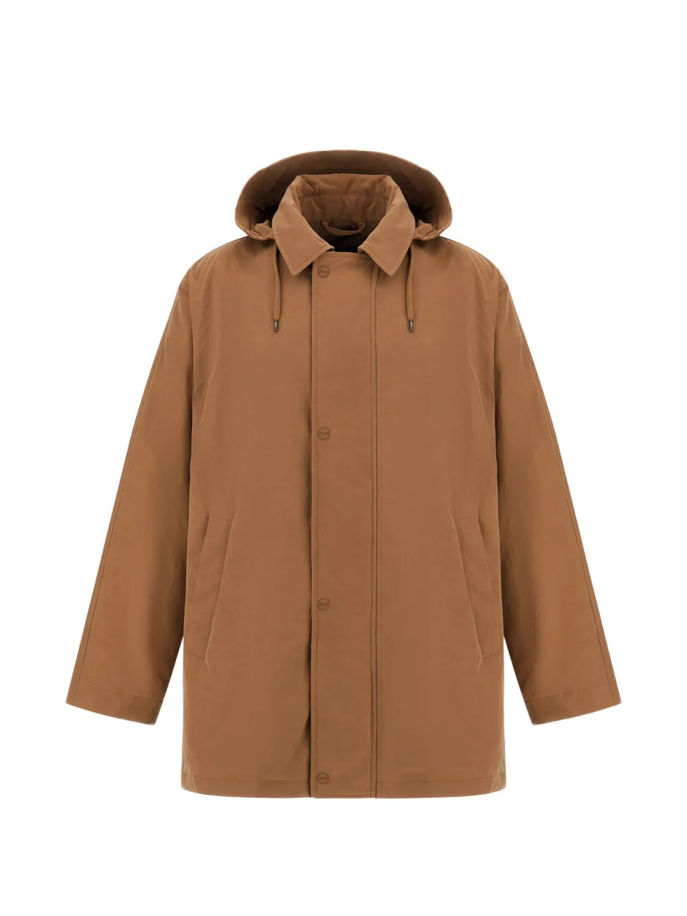 Herno waxed hooded parka | Brown | Image 1