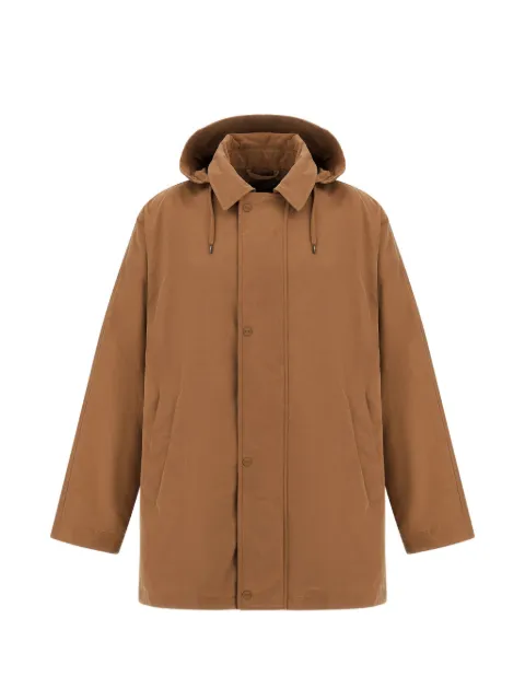 Herno waxed hooded parka