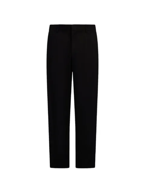 Laminar technical-texture straight-leg trousers