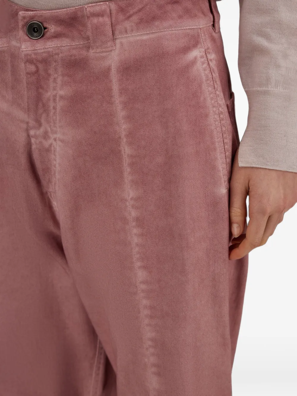 Herno Straight jeans met stikseldetail Roze