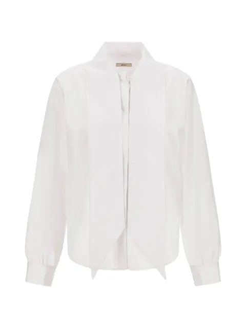 Herno bow-detail shirt
