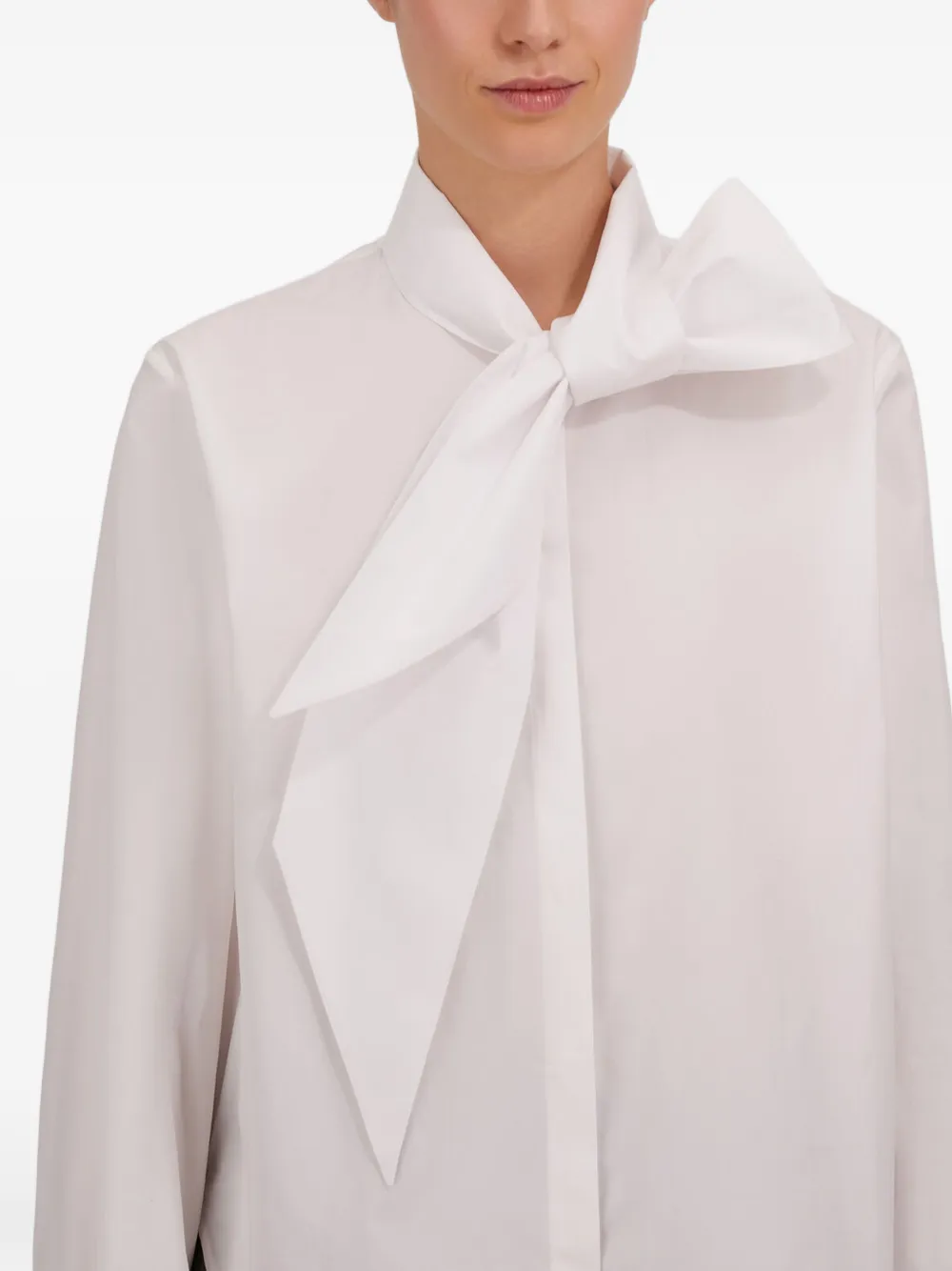 Herno Blouse met strikdetail Wit