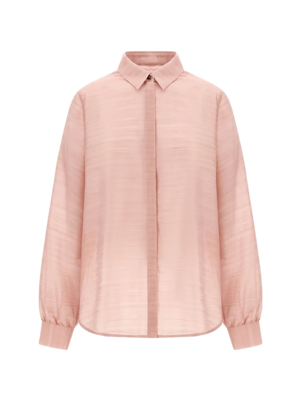 Herno chemise rayée en jacquard de soie - Rose Herno chemise rayée en jacquard de soie - Rose
