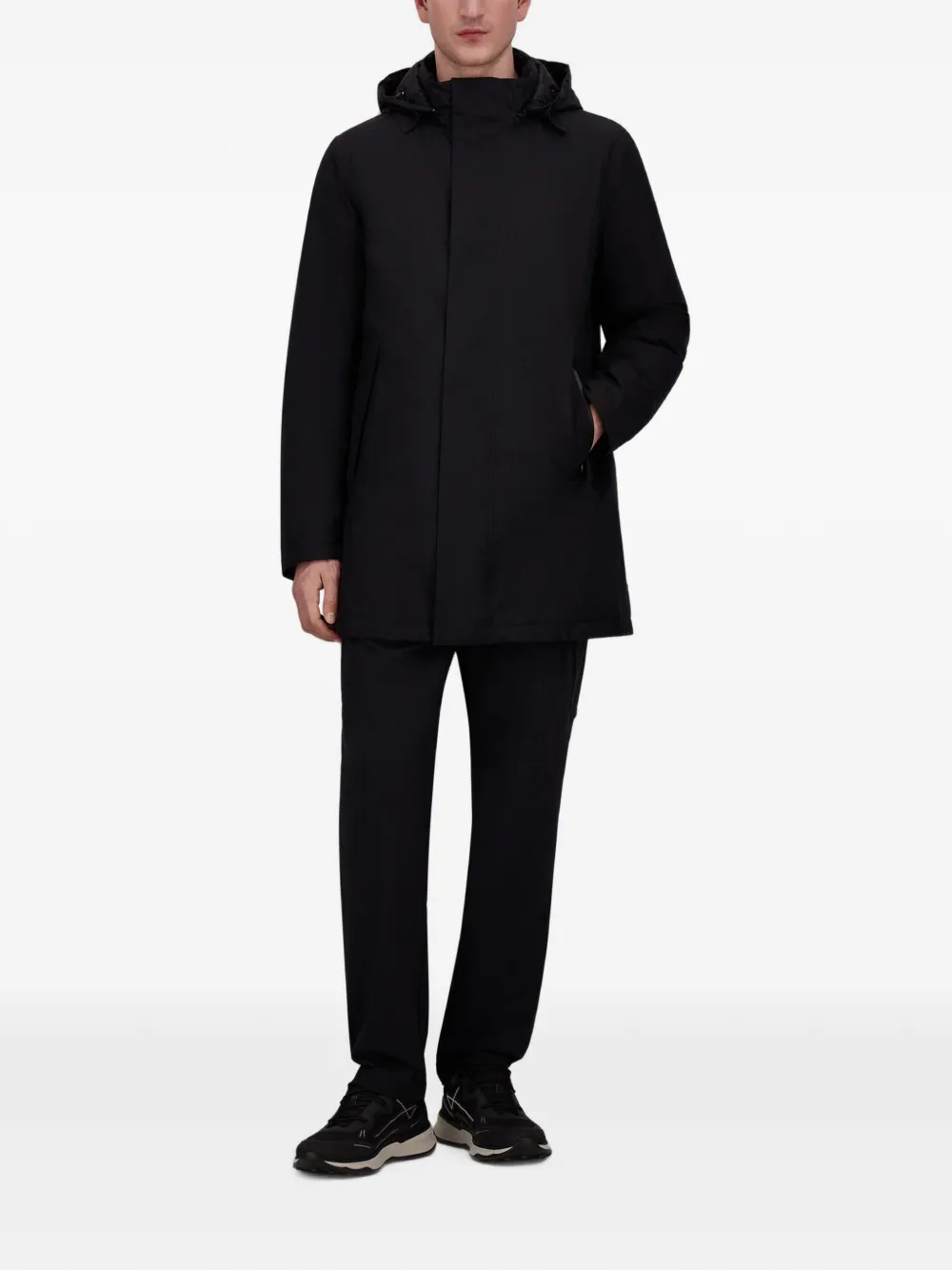 Herno Gore-Tex parka met capuchon Zwart