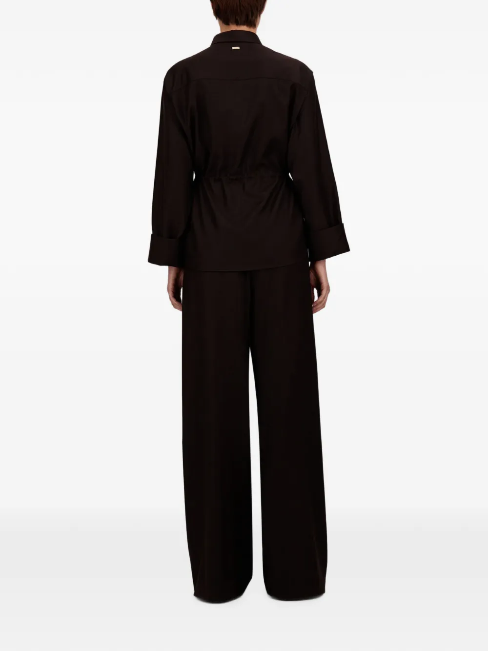 Herno Broek met elastische taille Bruin