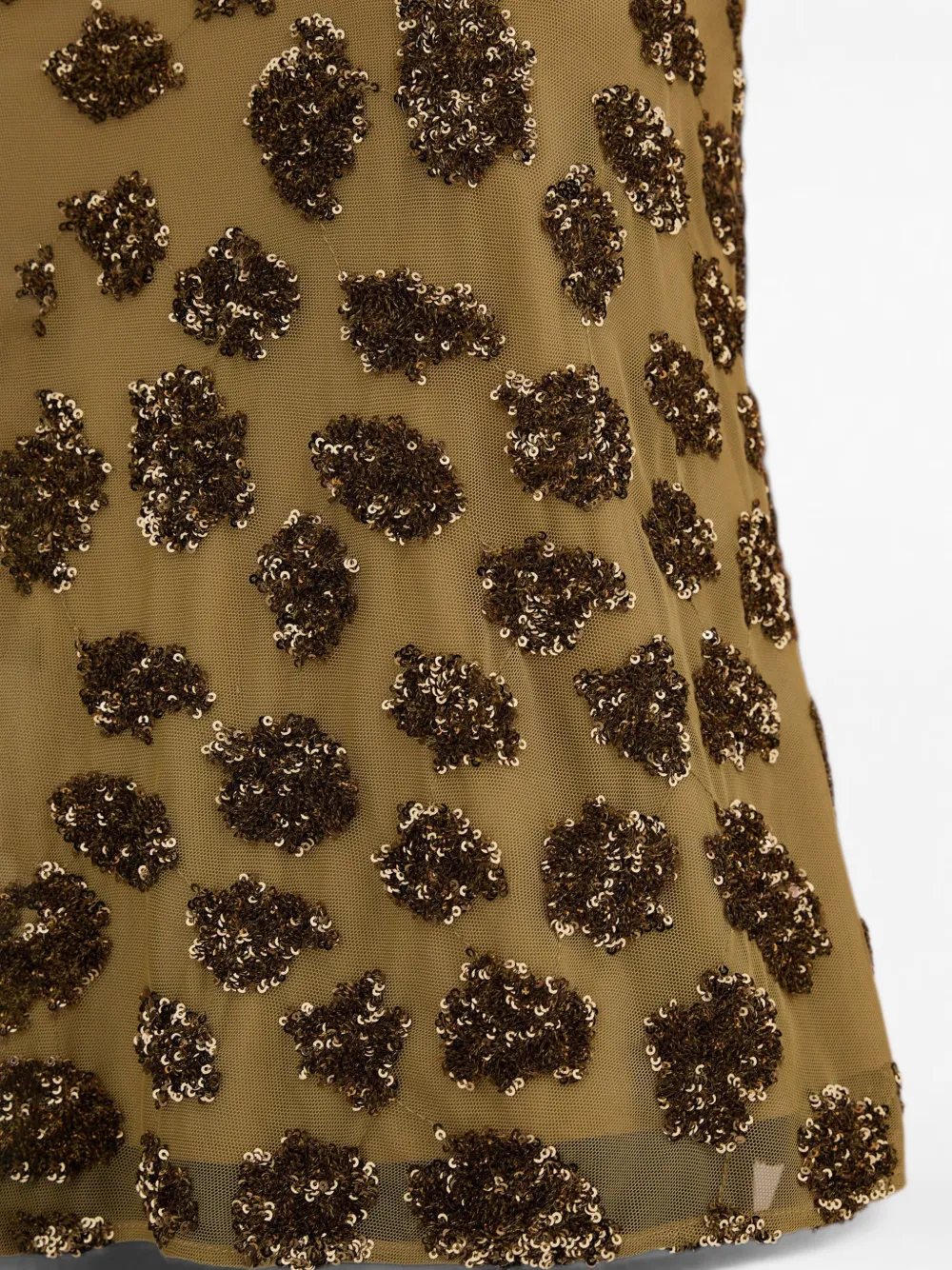 Herno Tanktop verfraaid met pailletten en luipaard-patroon Groen