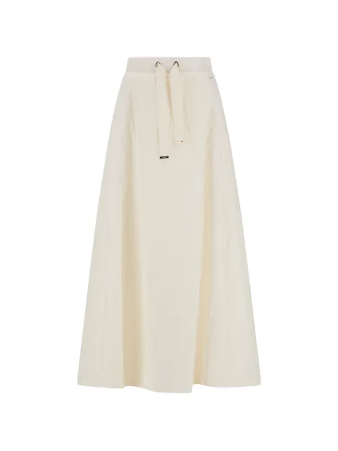 Herno padded drawstring maxi skirt