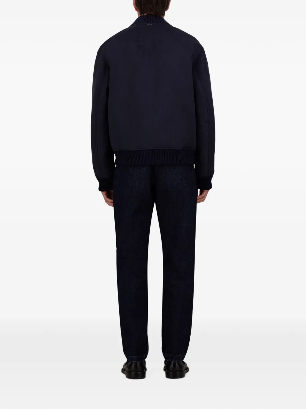 Herno Jeans met elastische taille en coupenaden Blauw