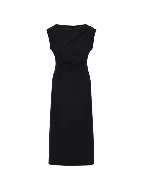 Herno vestido midi drapeado