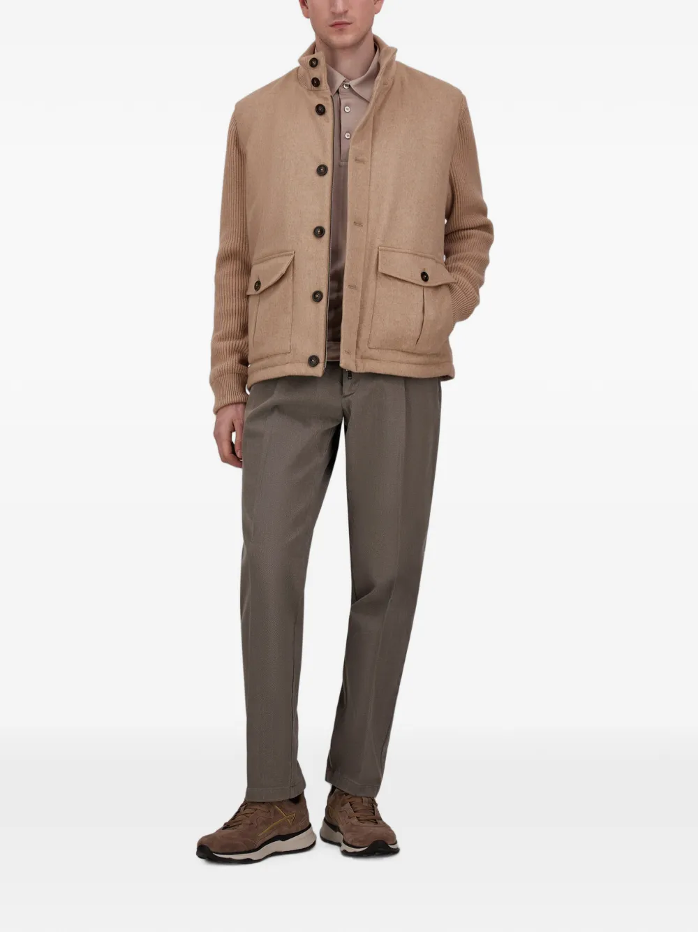 Herno Jack met vlakken Beige