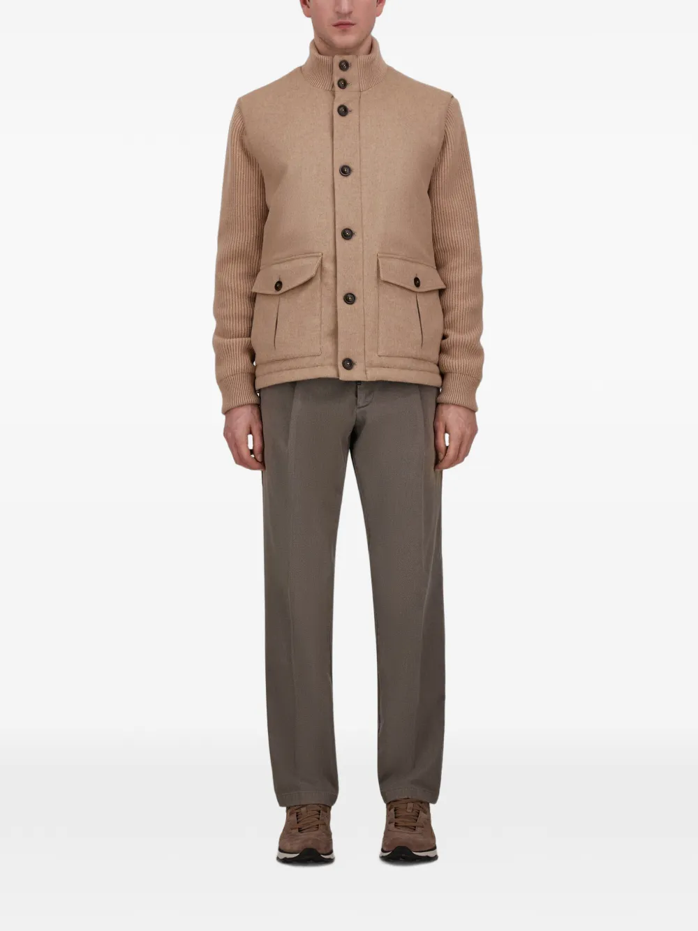 Herno Jack met vlakken Beige