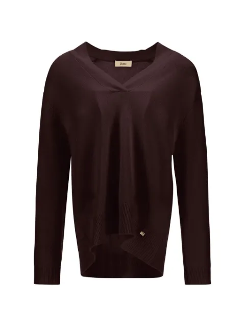 Herno stocking-stitch V-neck sweater