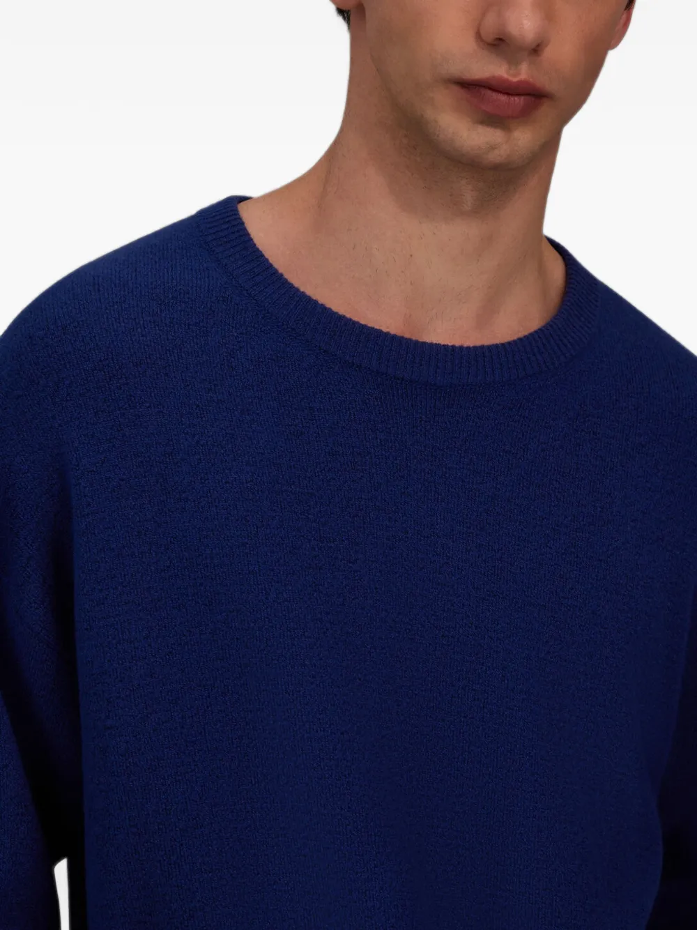 Laminar ski-trui met ronde hals Blauw