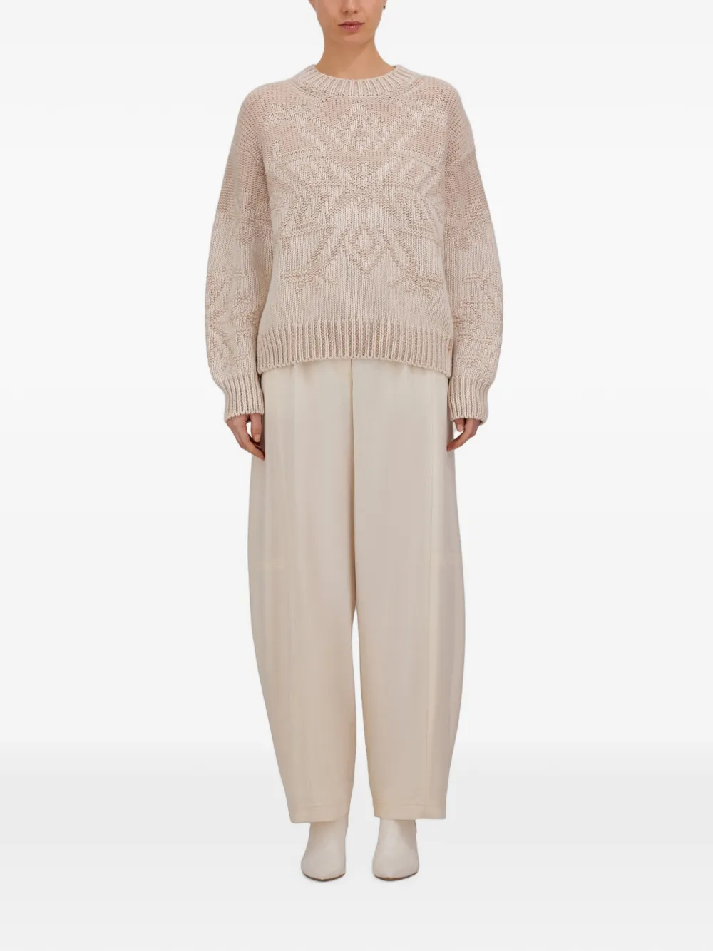 Herno Straight broek Beige