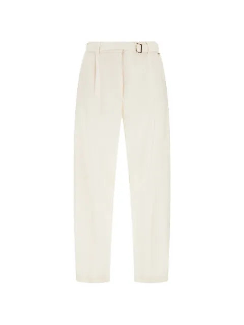 Herno belted straight trousers