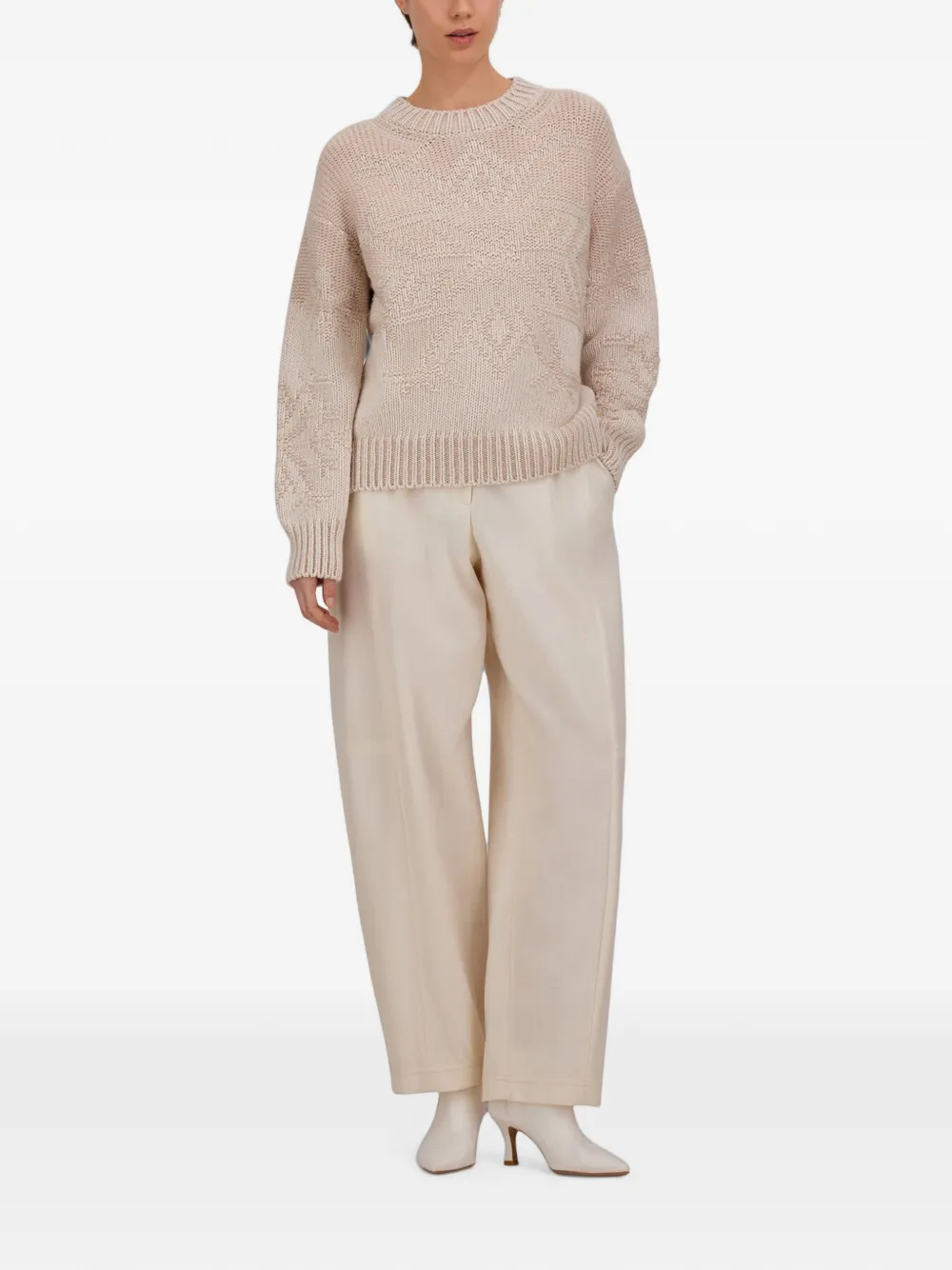 Herno Straight broek Beige