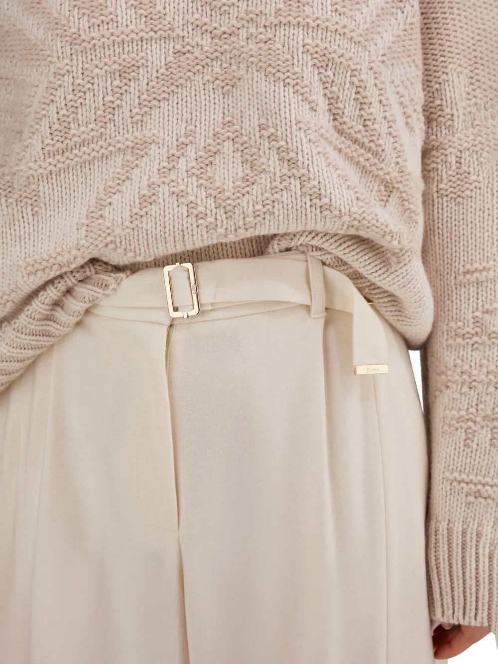 Herno Straight broek Beige