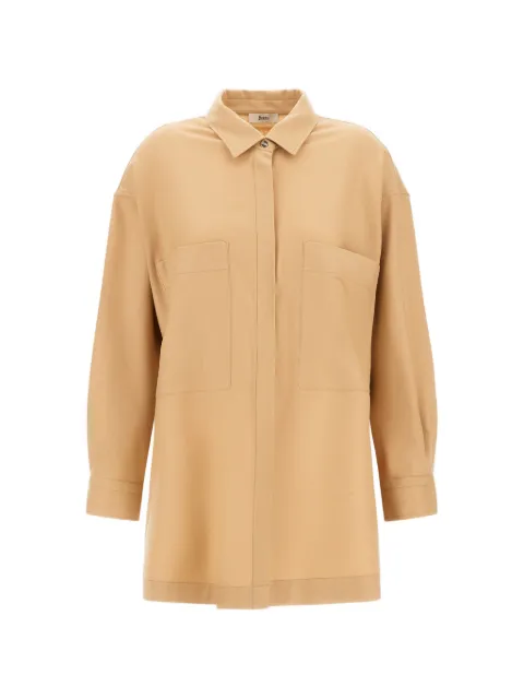 Herno chemise en flanelle de laine vierge