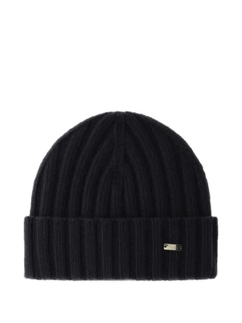 Herno ribbed-knit wool beanie hat