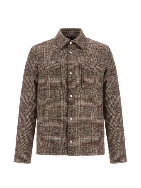 Herno check-pattern shirt jacket