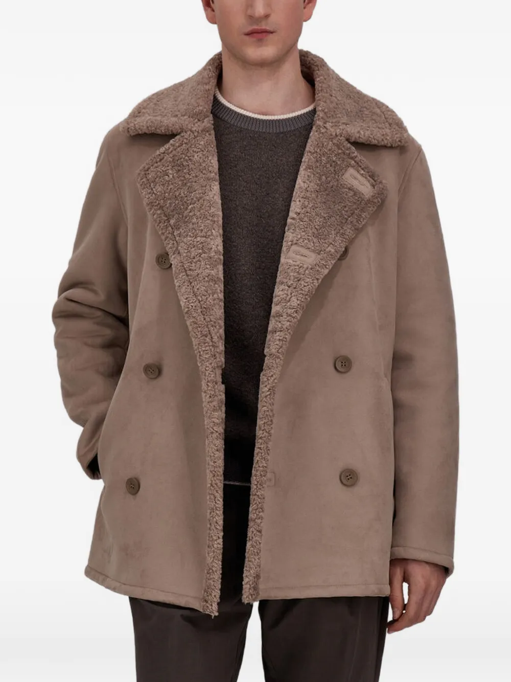 Herno bouclé-knit sweater Bruin
