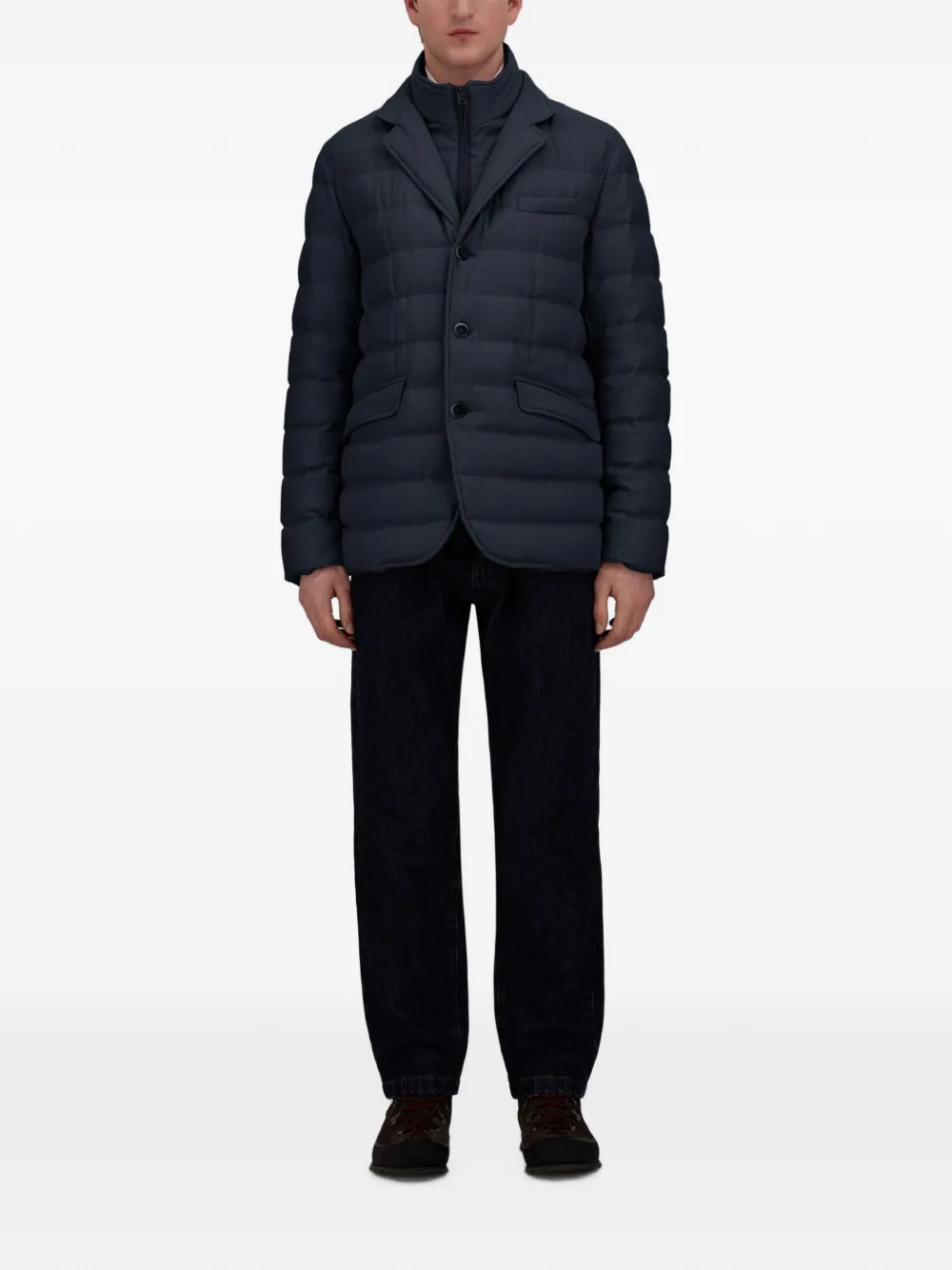 Herno quilted padded jacket Blauw