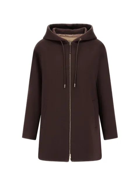 Herno sable-effect hooded jacket
