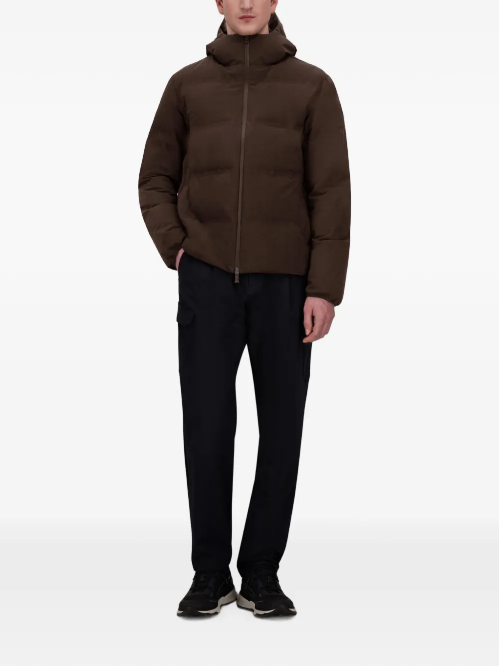 Herno quilted hooded jacket Bruin