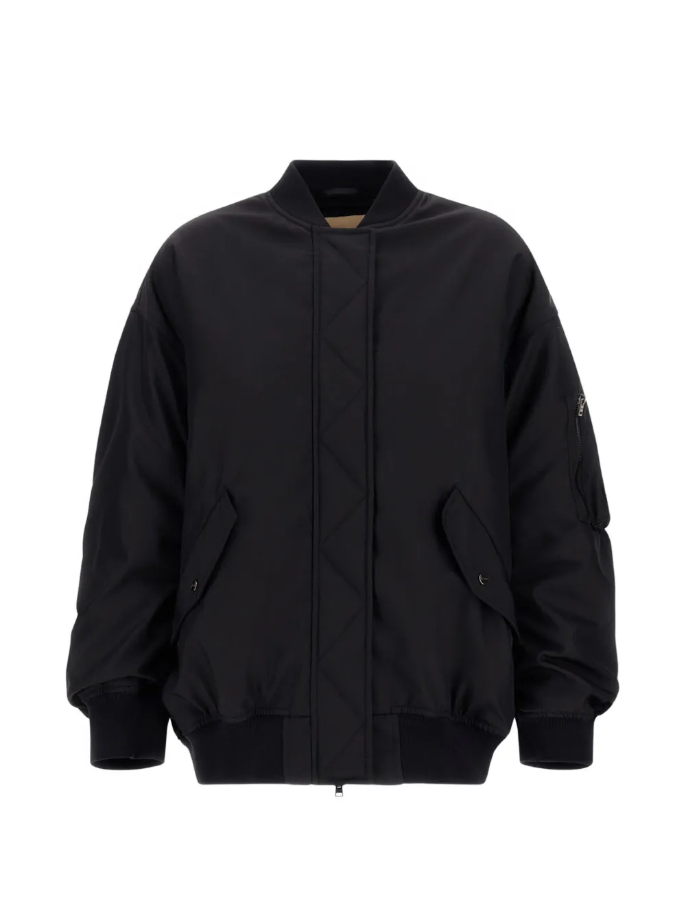 Herno Bomber trapuntato in gabardine - Nero