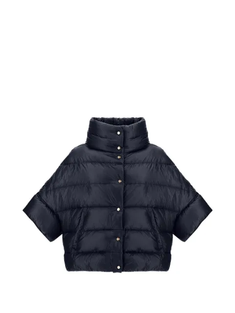 Herno quilted high-neck cape