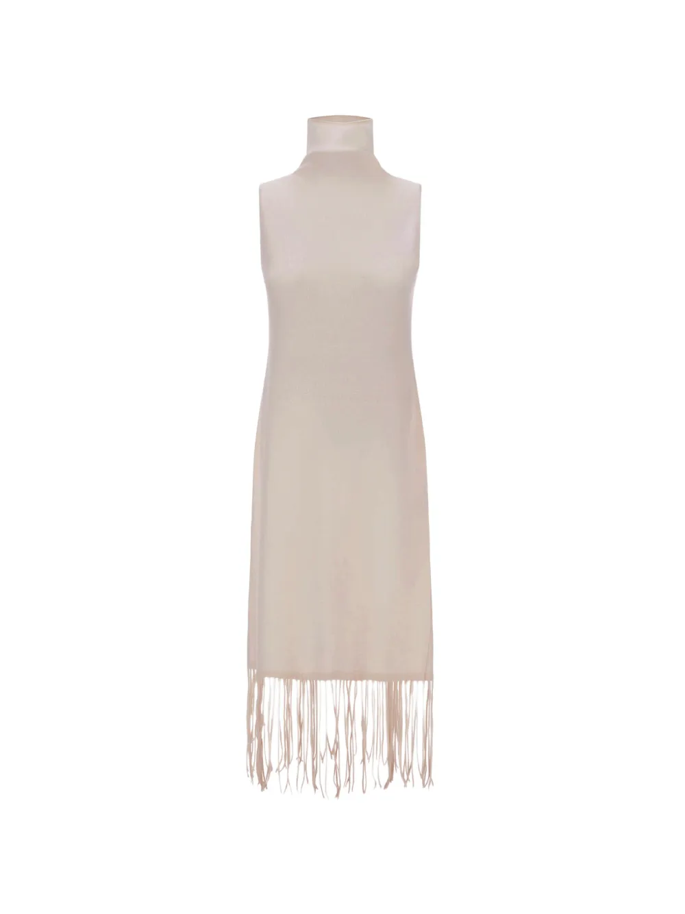 Herno Abito midi con frange - Bianco