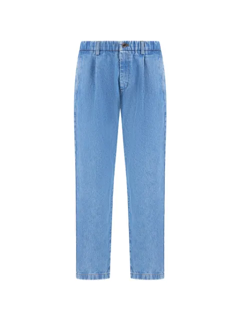 Herno pleated straight-leg jeans