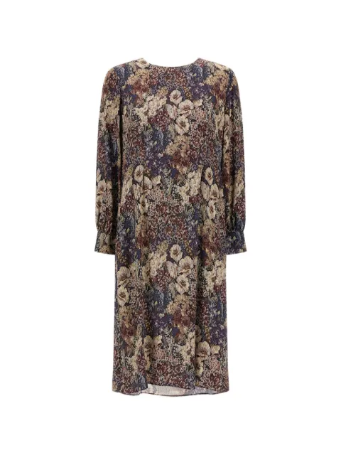Herno floral-print midi dress