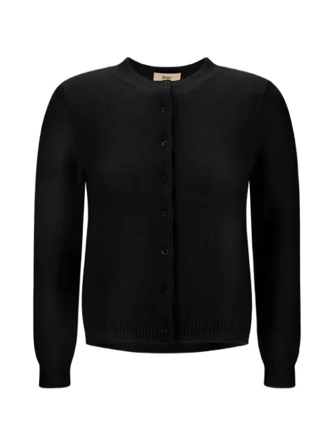 Herno stocking-stitch brushed cardigan