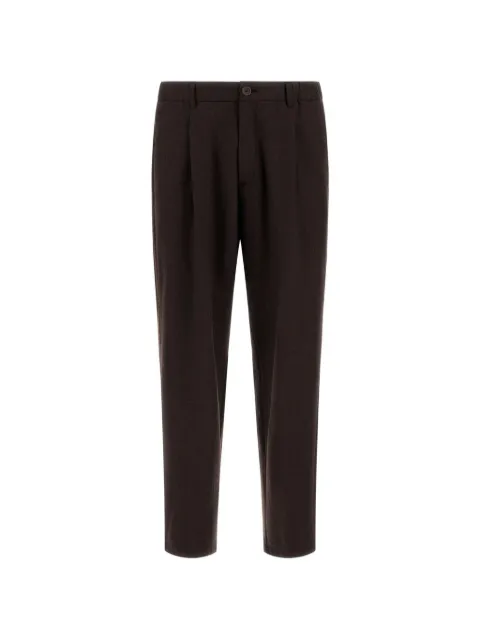 Herno water-repellent pleated tailored trousers