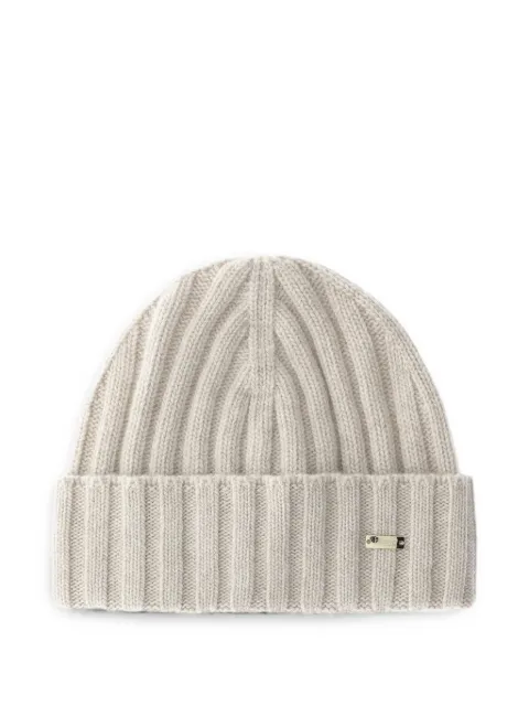 Herno ribbed-knit wool beanie hat