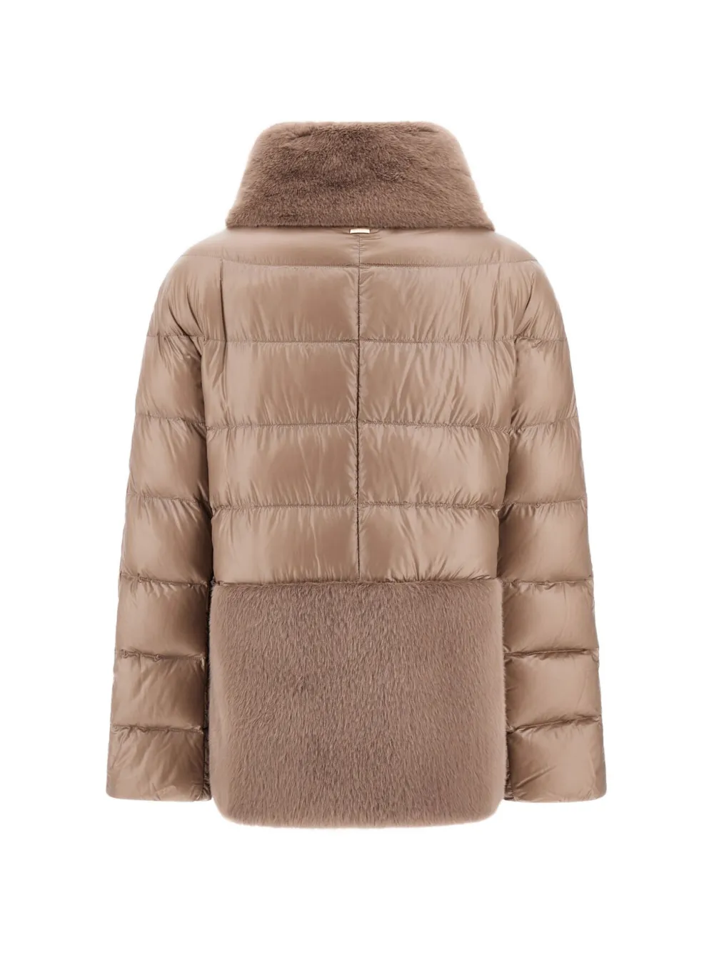 Herno Ultralight donsjack met afwerking van imitatiebont Beige