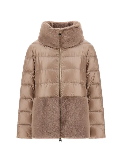 Herno Ultralight faux fur-trimmed puffer jacket