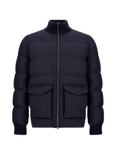 Herno quilted tweed jacket