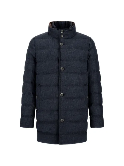 Herno quilted wool-blend carcoat