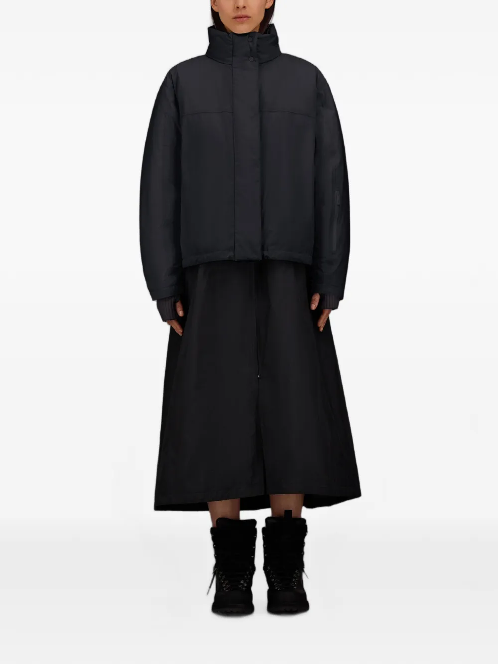 Laminar GORE-TEX gewatteerd donsjack Zwart