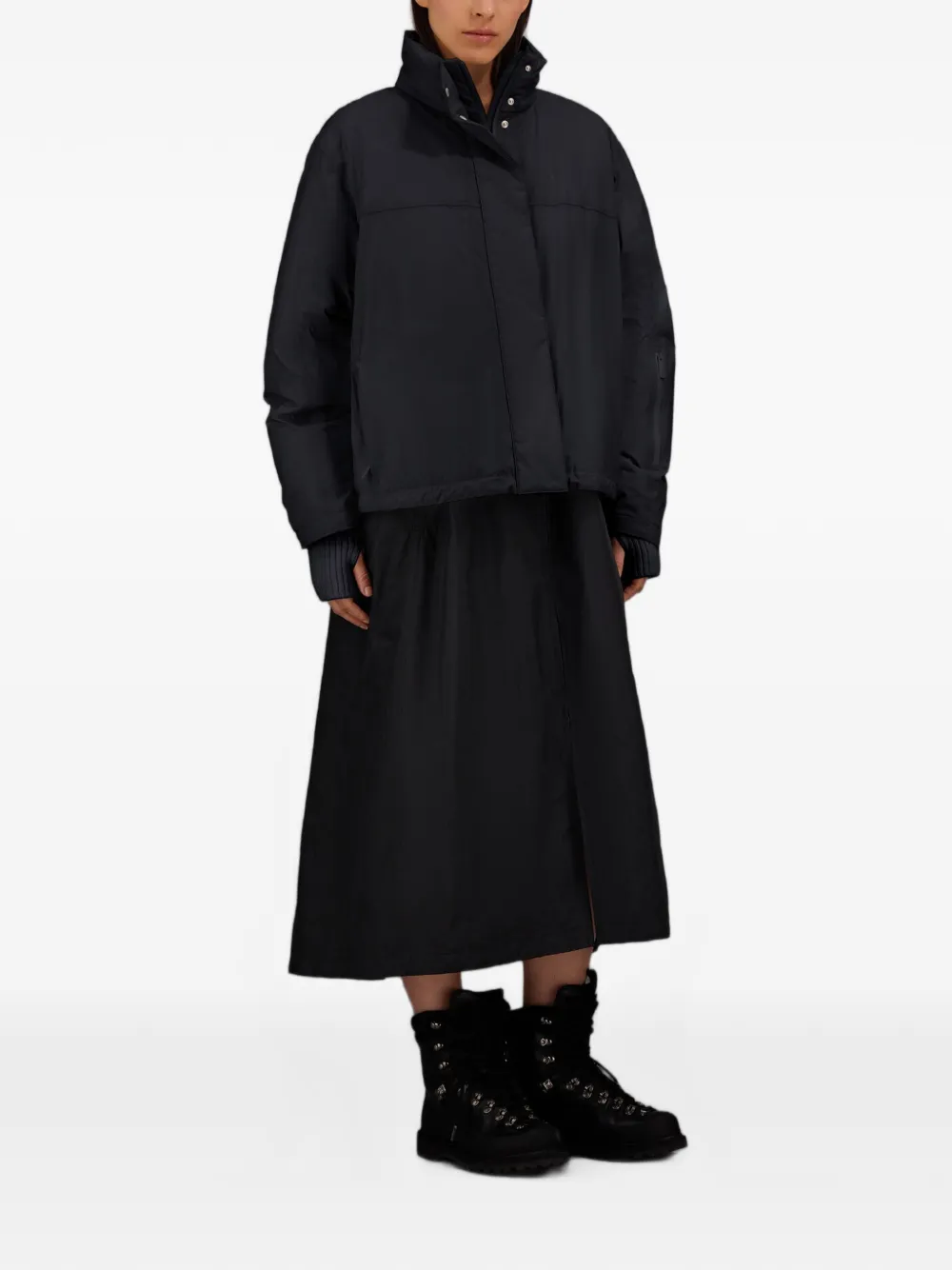 Laminar GORE-TEX gewatteerd donsjack Zwart