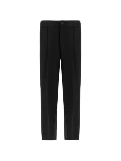 Herno wool-twill pleated trousers