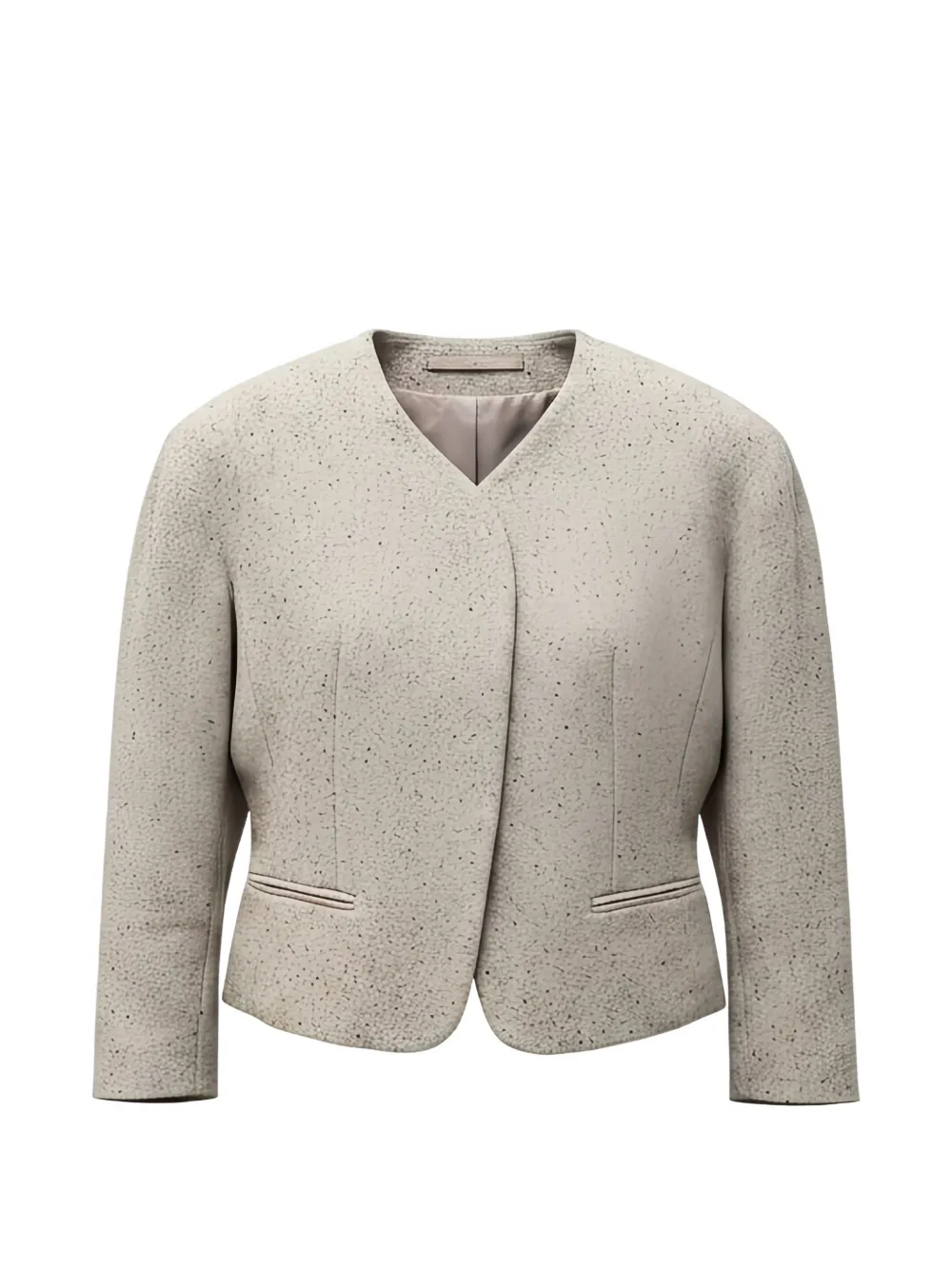 Jacquemus The mini Ovalo jacket Beige