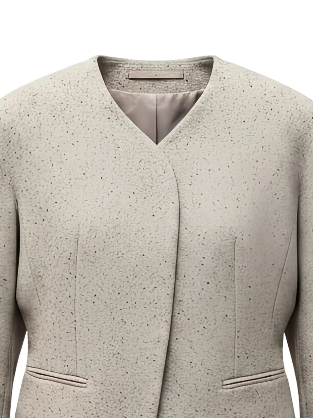 Jacquemus The mini Ovalo jacket Beige