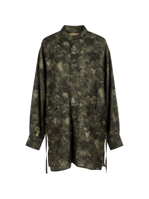 Uma Wang floral-print button-up shirt