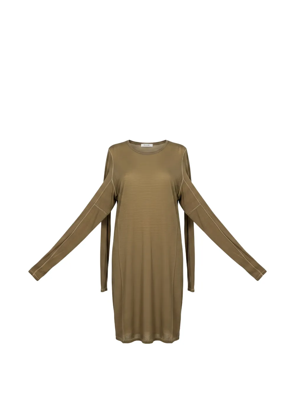 Uma Wang Debi long-sleeve mini dress - Verde