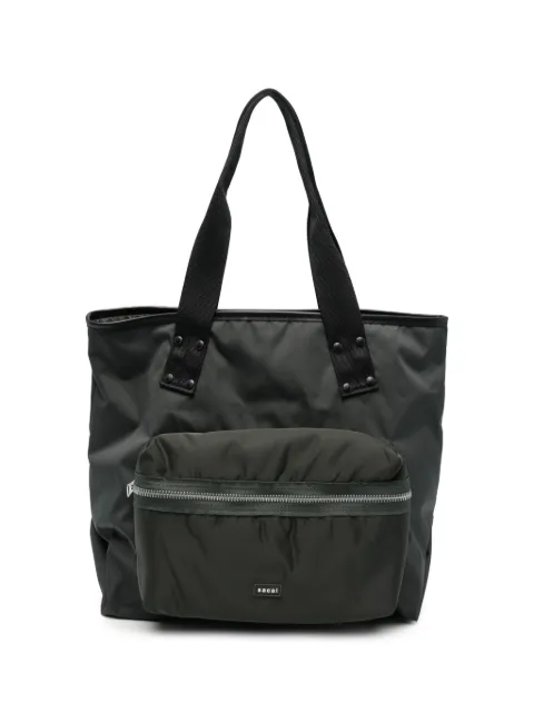 sacai large zip-pocket tote bag